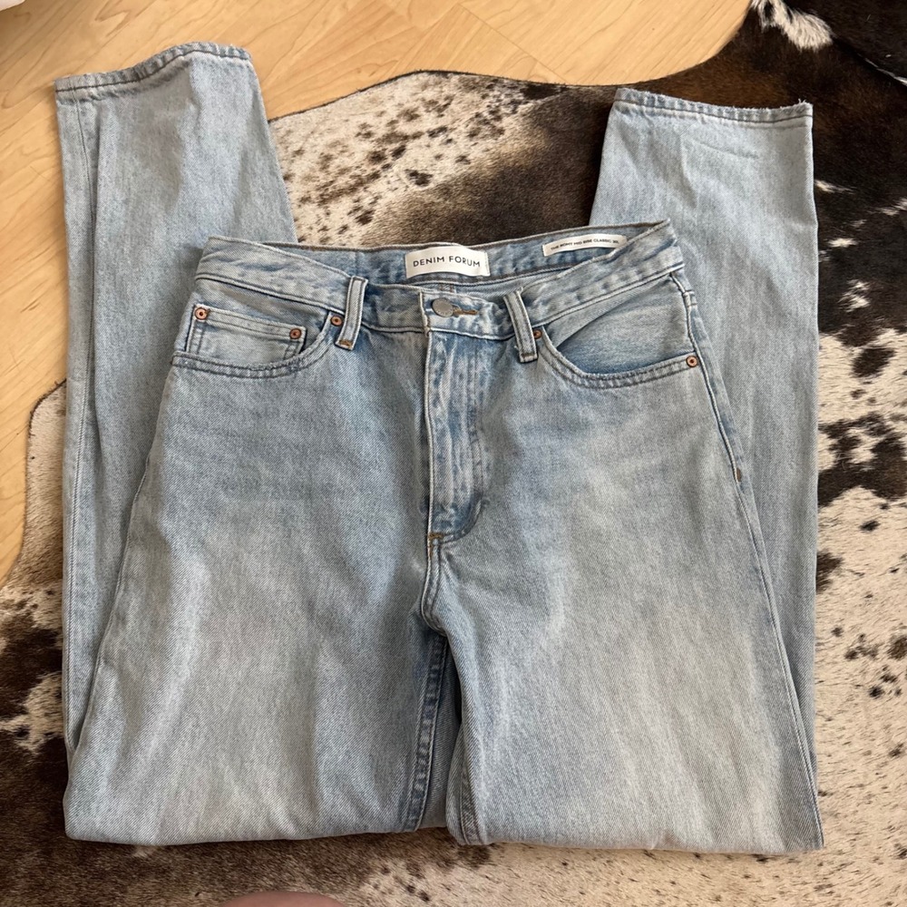 DENIM FORUM The‎ Romy Mod Rise Classic 30L Size 27 - Picture 3 of 11
